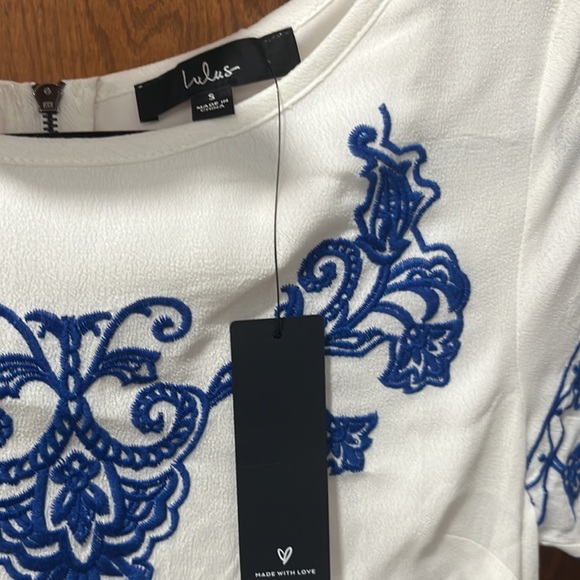 Lulu's White Mini Dress - Picture 2 of 3